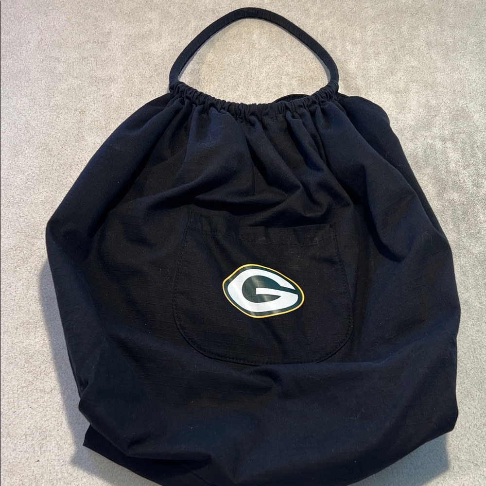 Black Tote Bag with Green Bay Logo